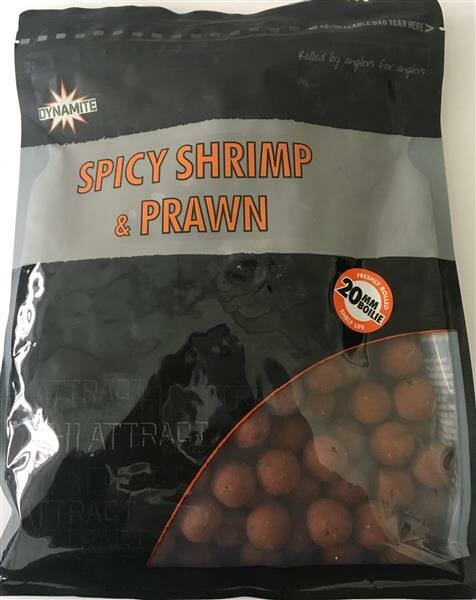 Dynamite Baits Spicy Shrimp & Prawn 1 Kg 20 mm Boilis