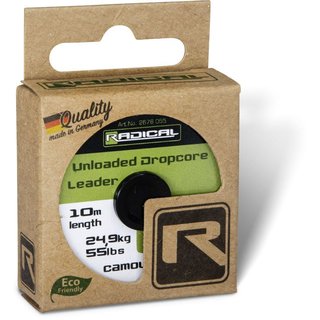 Radical Unloaded Dropcore Leader 10m 24,9kg 55lbs camou-olive