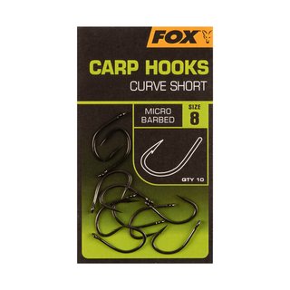 Fox Carp Hooks Curve Shank Short Size 6