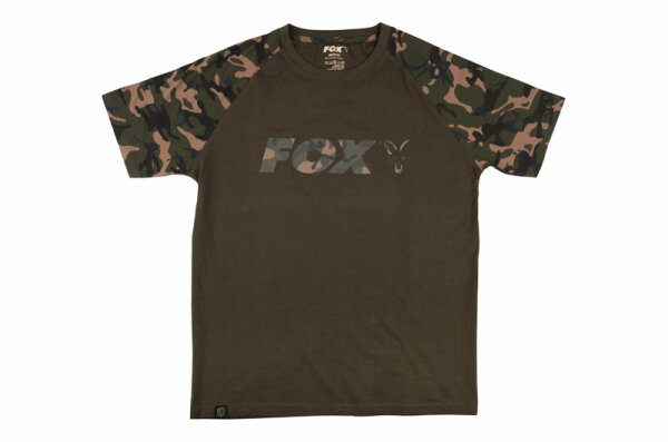 Fox Camo/Khaki Chest Print T-Shirt XL