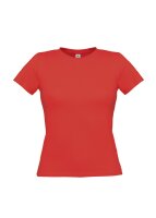 B&C T-Shirt Women Only Frauen Rot