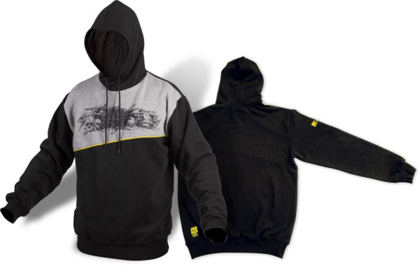 Zebco Black Cat Skull Hoody M limited Edition