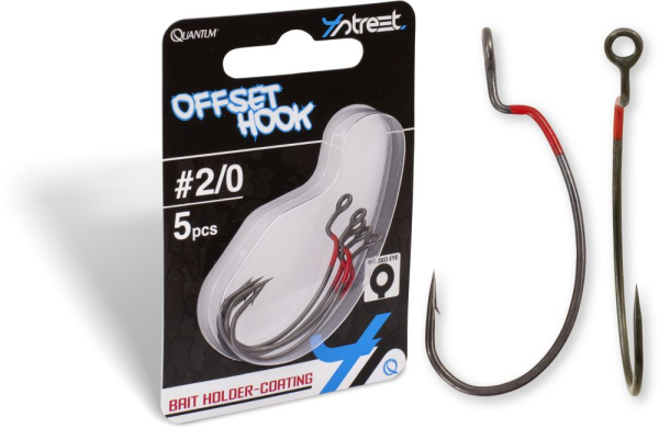 Quantum 4street Offset-Haken dg black red #1/0