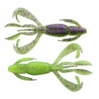 Keitech Crazy Flapper 4.4" Purple Chartreuse