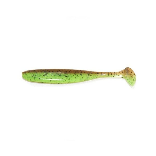 Keitech 4"/10,2cm Easy Shiner - Green Pumpkin / Chartreuse